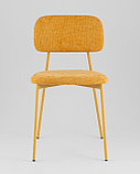 Стул Stool Group Chao рогожка желтый ножки металл желтые, фото 3