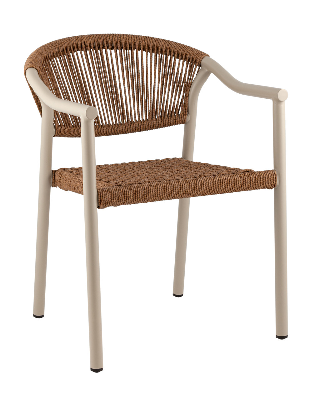 Стул Stool Group Syna коричневый бежевые ножки