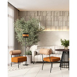 Стулья Stool Group Ponpoun бежевый терракотовый, фото 3