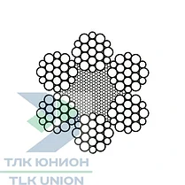 Трос буксировочный стальной с крюками, канат 8,3мм ГОСТ 2688, 3,9т, 5м, РОМЕК, фото 3