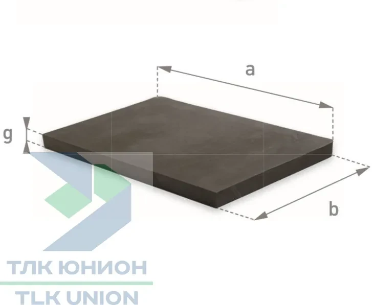 Резиновая плита 410х275х25 мм, Bozamet 010.05