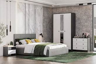 Спальня Дольче NN Мебель Графит/белый