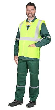Жилет сигнальный SIRIUS класс 2, 3 СОП (трик.120 гр/м2, карманы) лимонный, фото 2