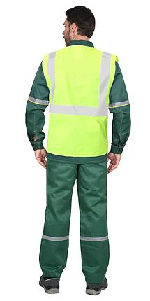 Жилет сигнальный SIRIUS класс 2, 3 СОП (трик.120 гр/м2, карманы) лимонный, фото 2