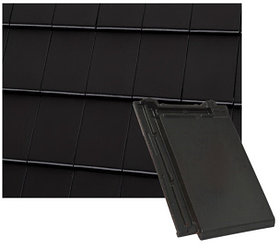 Керамическая черепица Roben-Bergamo Черная