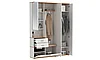 Прихожая "Антре" со шкафами (белый/дуб вотан) Олмеко, фото 4