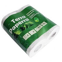 Бумага туалетная двухслойная TERRA PAPERRA, 4рул./упак.