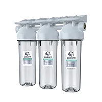 Тройной магистральный фильтр 10" KSBP 3/4 TRIO +ключ, кронштейн