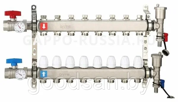 Коллектор для отопления( радиаторов) GAPPO 426.8 8 выходов