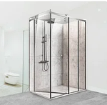 Угловая душевая кабина Komforto с внутренним диагональным открыванием — идеальное решение для вашей ванной комнаты