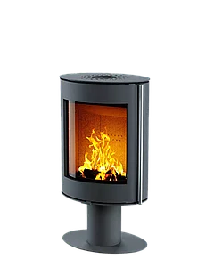 Astov OVAL камень Крема Беж печь-камин Сталь, Сталь, Сталь