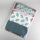 Мешок для стирки белья Доляна, 50×60 см, крупная сетка, белый, фото 6