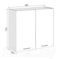 Шкаф навесной для кухни Кортекс-мебель Корнелия Лира ВШ80