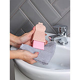 Щётка силиконовая для ручной стирки Доляна, розовая, фото 3