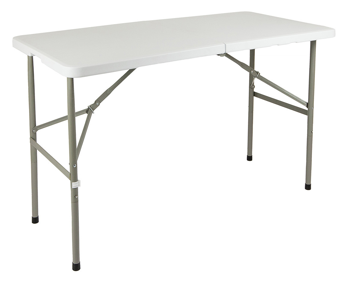 Стол  складной  прямоугольный с пластиковой столешницей  1220мм
