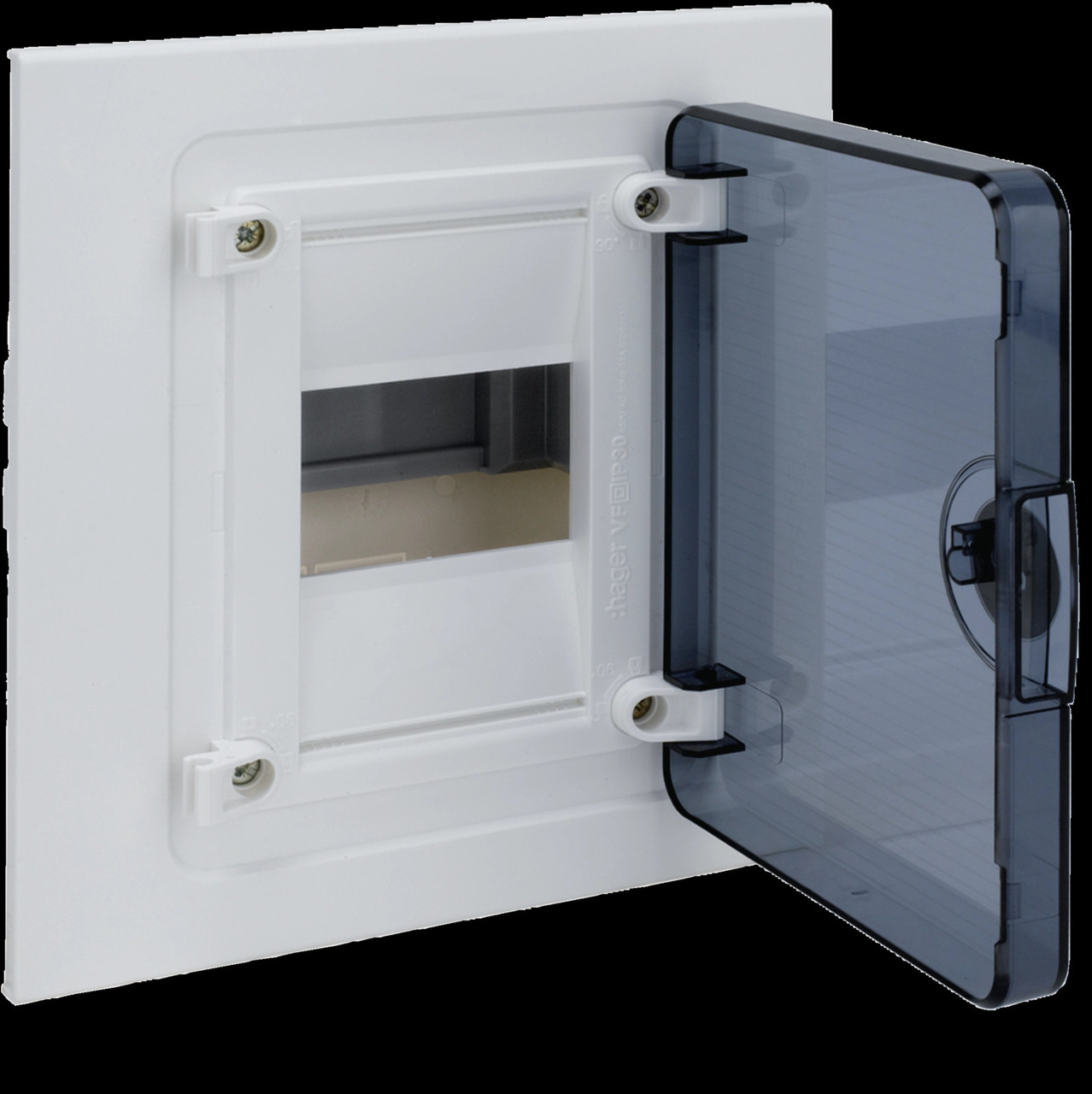 Hager Golf VF104TD щит внутренний 4 модуля с прозрачной дверцей