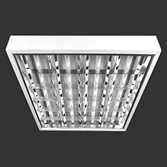 Светильник люминесцентный ЛПО 4х18W с ЭПРА зеркально-растровый