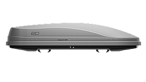 Автобокс Евродеталь ED Магнум 390, серый матовый, 185х84х42см, быстросъём, двухсторонний