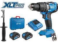 Аккум. дрель-шуруповерт BULL SR 1805 в чем. XLTpro, 2х4 А*ч, БЕСЩЕТ., 18 В, 120 Н*м, БЗП(мет.) 13 мм (Доп.