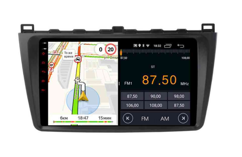 Штатная магнитола Parafar для Mazda 6 2007-2012 на Android 14 4/64gb+4G модем
