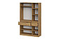 Шкаф NN Мебель (МС Авиньон К) Дуб Крафт Золотой/Графит серый, трехстворчатый, 2 ящ., фото 2
