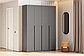 Шкаф NN Мебель ШК 5 (1600) Графит серый, фото 4