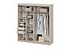 Шкаф-купе NN Мебель К ШКП-3 (2,0) МАКС Меланж, фото 5
