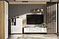 Тумба для ТВ SV-МЕБЕЛЬ (МС Милан К) Дуб Золотой/Белый матовый, с ящиками, фото 4