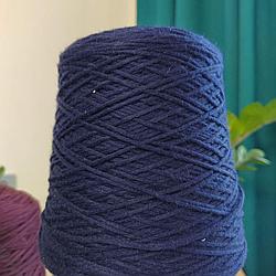 Loro Piana art Cotton Soft 70% хлопок 30%полиамид 210м/100г тёмно-синий шнурок