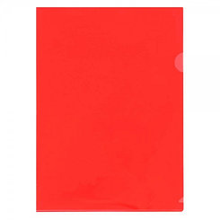 Папка-уголок СТАММ, А4, 150мкм, красная