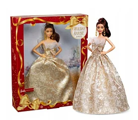 Коллекционная кукла Mattel Barbie Signature брюнетка в блестящем платье JBH96