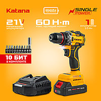 АКЦИЯ! Дрель-шуруповерт Katana HD Line BCD5001 + Аккумулятор Katana B4000 (4Ач)