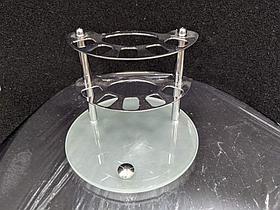 Держатель настольный зубных щёток на стекле  0039-12