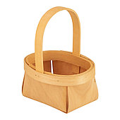 Корзина плетёная (секвойя), D12*9*H6/14 см, натуральный