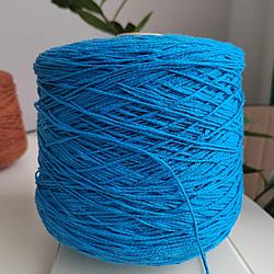 Пряжа Ecafil art Pajero 100% хлопок 190 м 100г цвет бирюза, шнурок с утолщениями