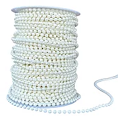Жемчужная нить 4мм*50м., шампань
