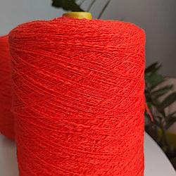 Пряжа E Miroglio art Free 65% хлопок,35% акрил 450м/100г алый с эффектом фламе