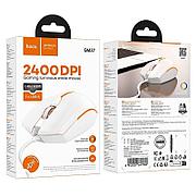 Мышь игровая проводная Hoco GM37 (2кн+кол/кн, 1.4 м) цвет: белый