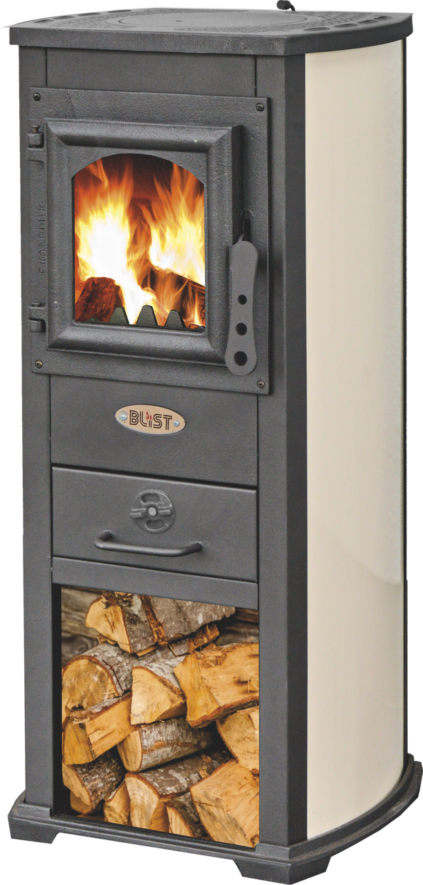 Печь-камин Blist Berna Lux бежевая