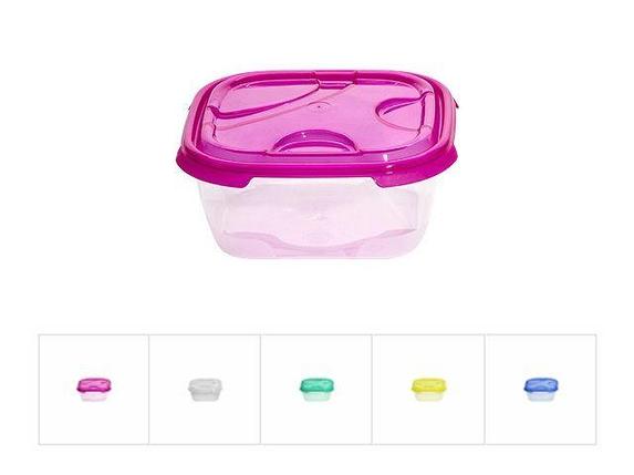 Контейнер пласт. прямоуг. 1 л, с крышкой, Frigo, DRINA (160х160х70 мм, цвета в ассортименте), фото 2