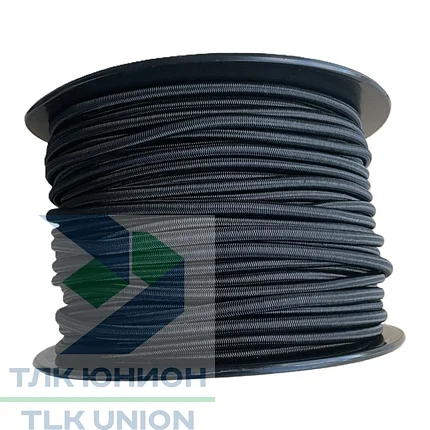 Эспандер черный в твёрдой полиэтиленовой оплетке, d-8, Bozamet 38.081, фото 2