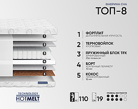 Матрас ортопедический "Топ 8"