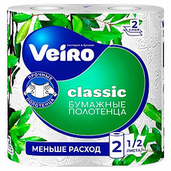 Полотенца бумажные Veiro Classic, 2 слоя, 2рул, 12м