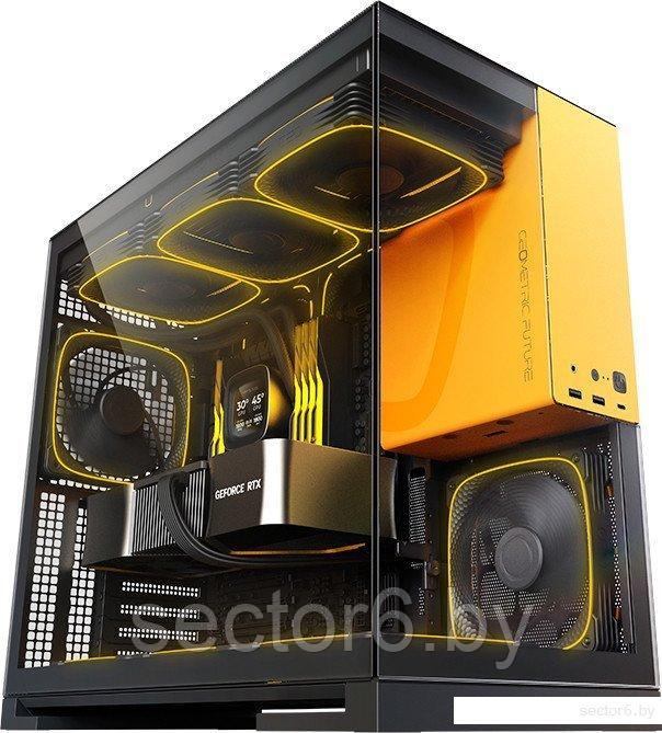 Корпус Geometric Future Model 5 5FAN (черный/желтый)