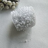 Жемчужная нить, 3+8 мм, 60м., белый