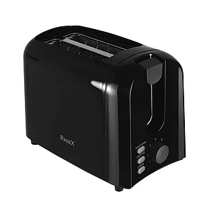 Тостер электр.RageX R1301-000, 2 отд., 7 ур.обжаривания, 700Вт, черный