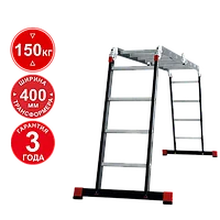 Лестница-трансформер профессиональная 4х4 ступени ширина 400 мм NV3320 Новая высота 3320404-013