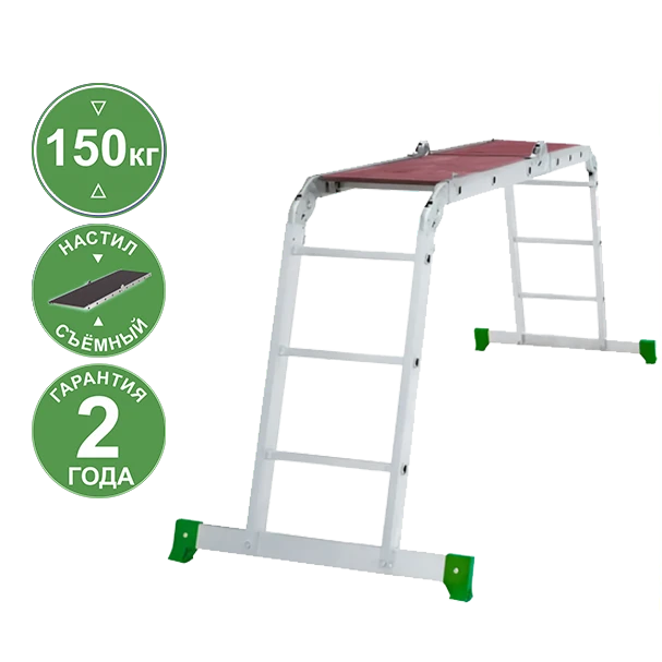 Лестница-трансформер 4х3 ступени с помостом NV233 Новая высота 2330403