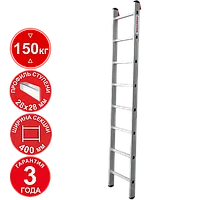 Лестница профессиональная алюминиевая односекционная 8 ступеней NV321 Новая высота 3210108