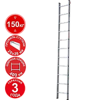 Лестница профессиональная алюминиевая односекционная 11 ступеней NV321 Новая высота 3210111